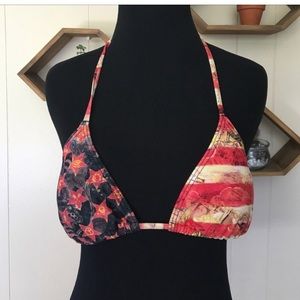 OBEY bikini top American flag